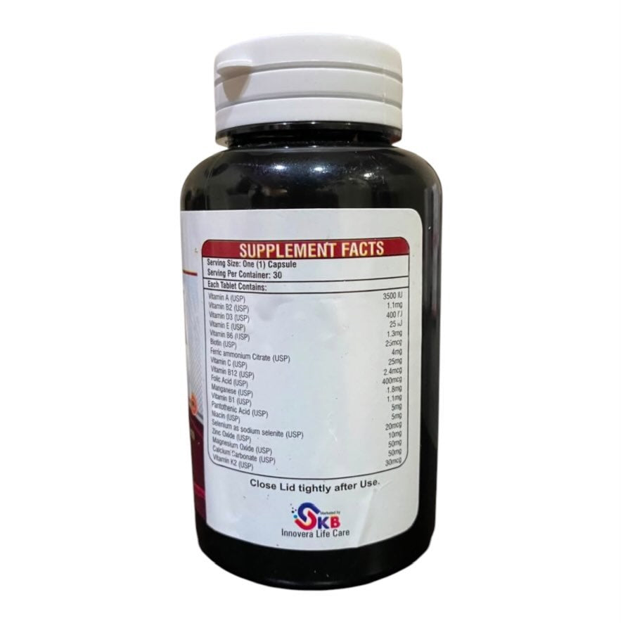 𝗩𝗶𝘁𝗼-𝗠 𝗠𝘂𝗹𝘁𝗶𝘃𝗶𝘁𝗮𝗺𝗶𝗻𝘀 & 𝗠𝗶𝗻𝗲𝗿𝗮𝗹𝘀 𝗖𝗮𝗽𝘀𝘂𝗹𝗲𝘀 – 𝗗𝗮𝗶𝗹𝘆 𝗘𝗻𝗲𝗿𝗴𝘆, 𝗜𝗺𝗺𝘂𝗻𝗶𝘁𝘆 & 𝗢𝘃𝗲𝗿𝗮𝗹𝗹 𝗪𝗲𝗹𝗹𝗻𝗲𝘀𝘀 | 𝟯𝟬 𝗖𝗮𝗽𝘀𝘂𝗹𝗲𝘀