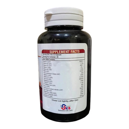 𝗩𝗶𝘁𝗼-𝗠 𝗠𝘂𝗹𝘁𝗶𝘃𝗶𝘁𝗮𝗺𝗶𝗻𝘀 & 𝗠𝗶𝗻𝗲𝗿𝗮𝗹𝘀 𝗖𝗮𝗽𝘀𝘂𝗹𝗲𝘀 – 𝗗𝗮𝗶𝗹𝘆 𝗘𝗻𝗲𝗿𝗴𝘆, 𝗜𝗺𝗺𝘂𝗻𝗶𝘁𝘆 & 𝗢𝘃𝗲𝗿𝗮𝗹𝗹 𝗪𝗲𝗹𝗹𝗻𝗲𝘀𝘀 | 𝟯𝟬 𝗖𝗮𝗽𝘀𝘂𝗹𝗲𝘀