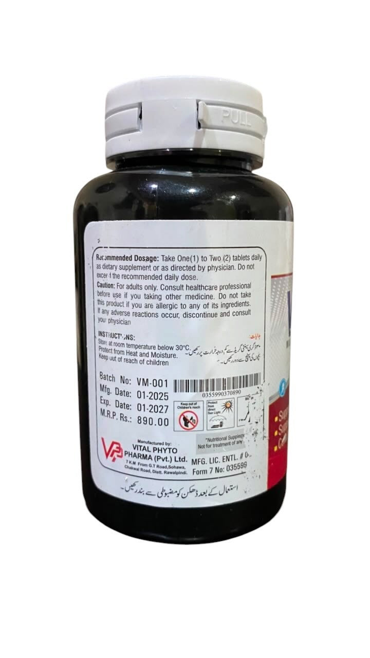 𝗩𝗶𝘁𝗼-𝗠 𝗠𝘂𝗹𝘁𝗶𝘃𝗶𝘁𝗮𝗺𝗶𝗻𝘀 & 𝗠𝗶𝗻𝗲𝗿𝗮𝗹𝘀 𝗖𝗮𝗽𝘀𝘂𝗹𝗲𝘀 – 𝗗𝗮𝗶𝗹𝘆 𝗘𝗻𝗲𝗿𝗴𝘆, 𝗜𝗺𝗺𝘂𝗻𝗶𝘁𝘆 & 𝗢𝘃𝗲𝗿𝗮𝗹𝗹 𝗪𝗲𝗹𝗹𝗻𝗲𝘀𝘀 | 𝟯𝟬 𝗖𝗮𝗽𝘀𝘂𝗹𝗲𝘀