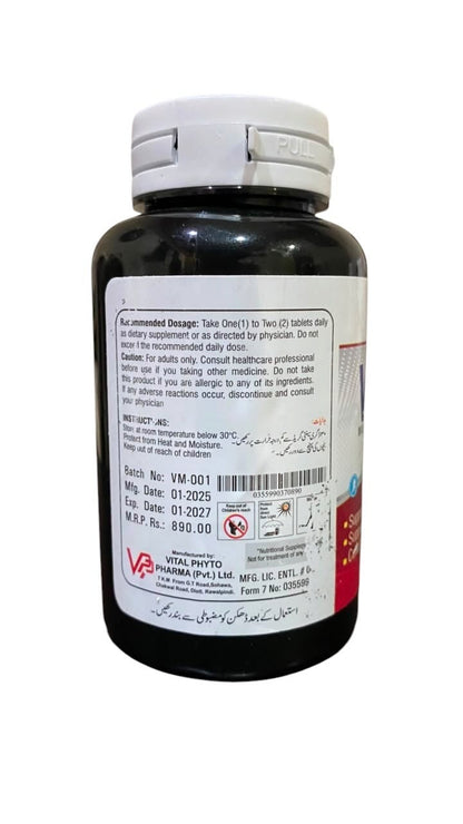 𝗩𝗶𝘁𝗼-𝗠 𝗠𝘂𝗹𝘁𝗶𝘃𝗶𝘁𝗮𝗺𝗶𝗻𝘀 & 𝗠𝗶𝗻𝗲𝗿𝗮𝗹𝘀 𝗖𝗮𝗽𝘀𝘂𝗹𝗲𝘀 – 𝗗𝗮𝗶𝗹𝘆 𝗘𝗻𝗲𝗿𝗴𝘆, 𝗜𝗺𝗺𝘂𝗻𝗶𝘁𝘆 & 𝗢𝘃𝗲𝗿𝗮𝗹𝗹 𝗪𝗲𝗹𝗹𝗻𝗲𝘀𝘀 | 𝟯𝟬 𝗖𝗮𝗽𝘀𝘂𝗹𝗲𝘀
